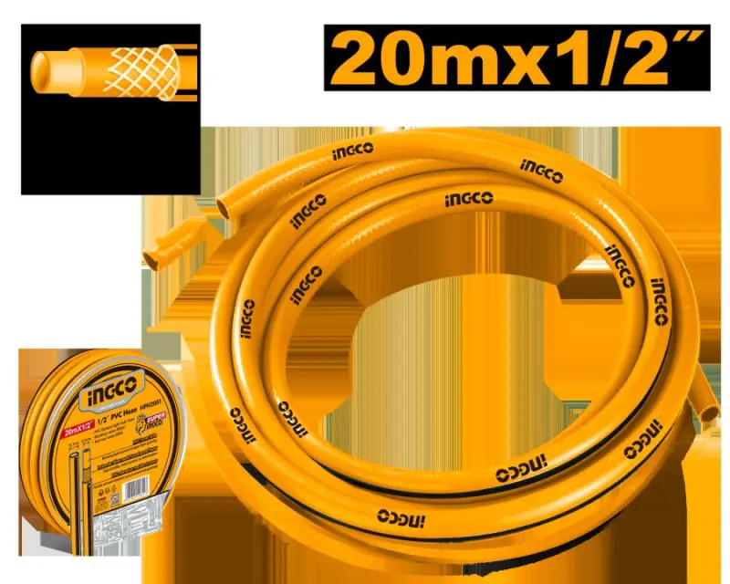 Ingco 20m 1/2" suw şlangy HPH2001 – iş üçin ygtybarly çözgüt