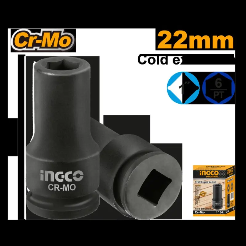 INGCO 1"DR. 22mm uruly soket açary (HHIS0122L)