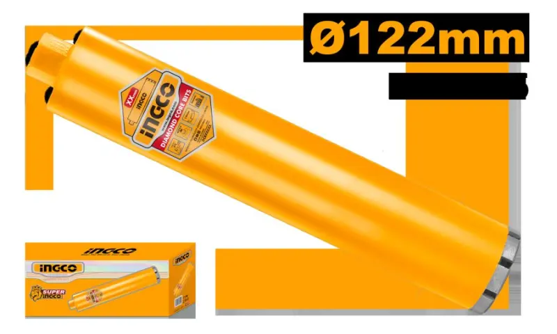 Ingco 122mm almaz koronka DCB581228 beton we kerpiç üçin