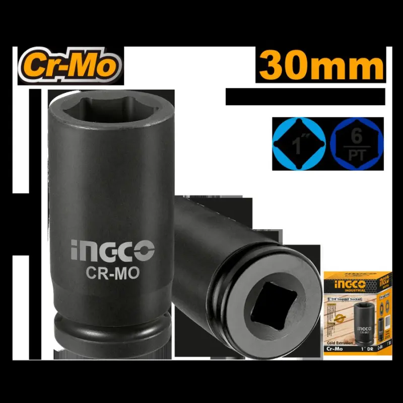 Ingco 1" 30mm täsirli nasadka HHIS0130L