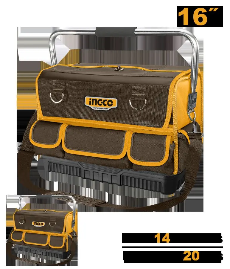 Ingco 16 bölmeli 20kg gurallar üçin sumka HTBGL05