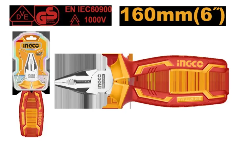 Ingco HICP28168 1000V izolýasiýaly birleşdirilen penseler 160mm