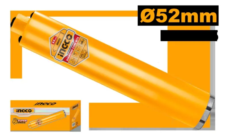 Ingco 52mm almaz burawlaýyş koronkasy DCB580528 gurluşyk üçin