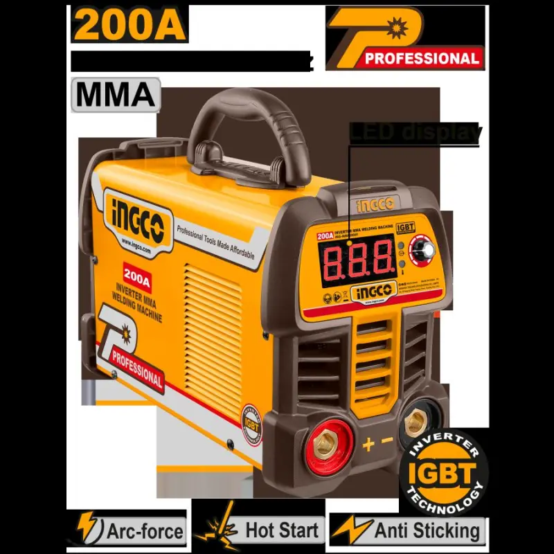 Ingco MMA20069 Invertor kebşirleýji enjam 200A