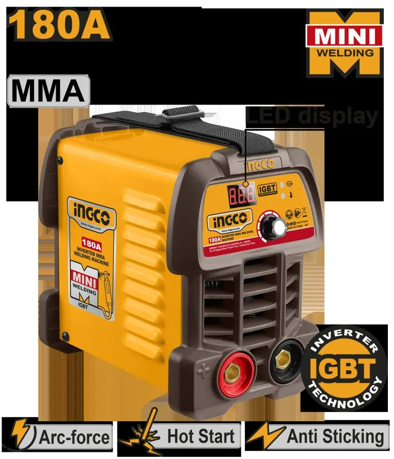 Ingco MMA 180A invertor kebşirleýji enjam ING-MMA18049