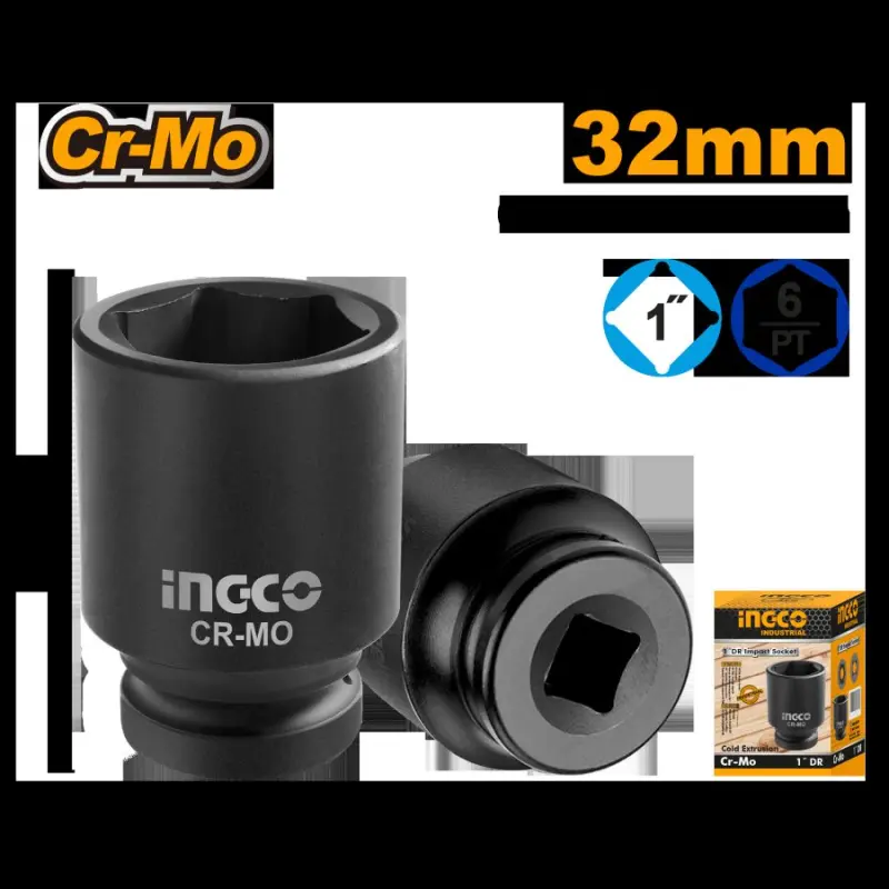 INGCO 1"DR. ударная головка HHIS0132L для промышленности и автосервиса