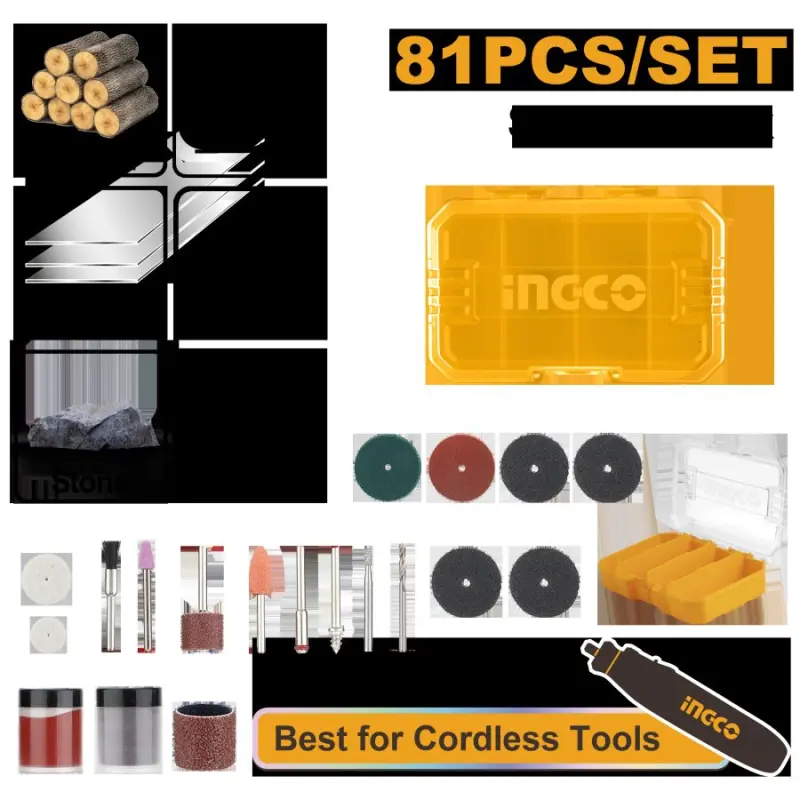 Ingco 81 sany mini buraw üçin ýitişdiriş toplumy AKMG8081