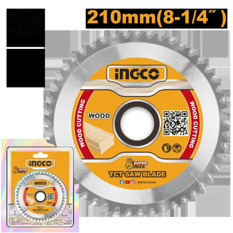 Пильный диск Ingco TCT 210мм 48T TSB121022