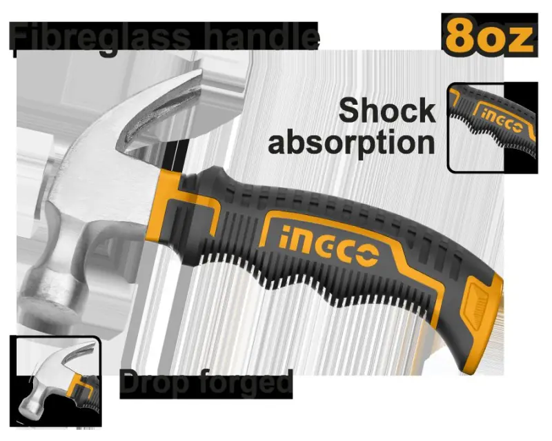 Ingco mini çekiç 8 unsiýa HMCH80808D