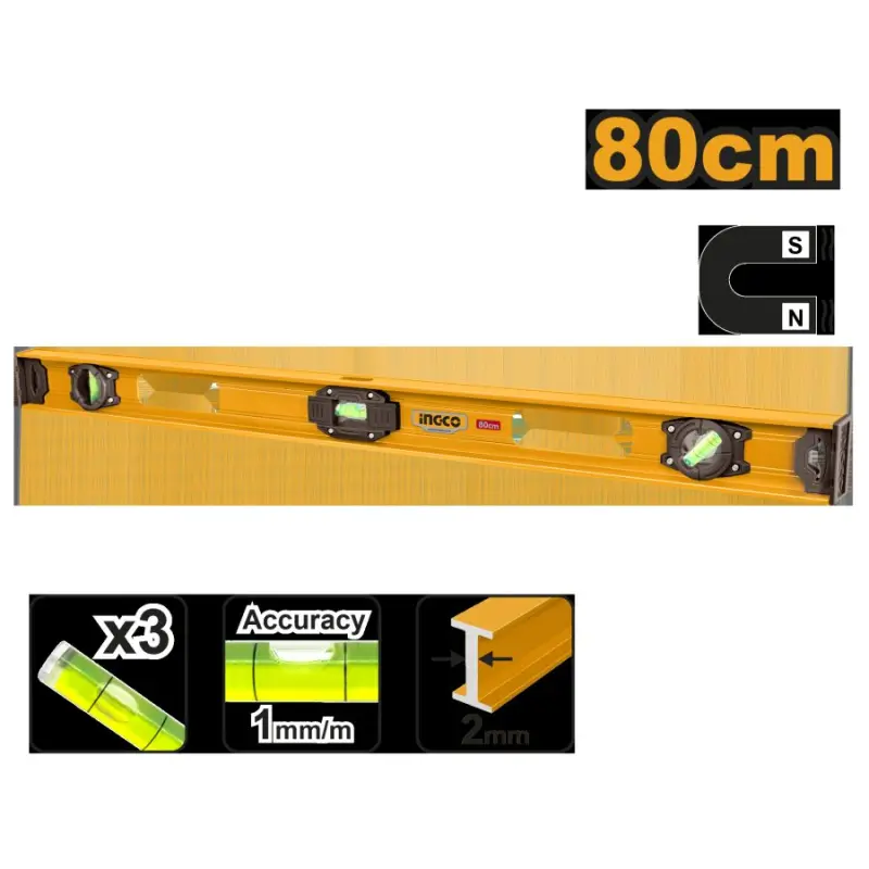 Профессиональный уровень INGCO 80см HSL28080