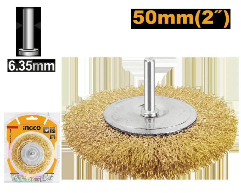 Дисковая щетка-крацевка Ingco WB40501, 50 мм