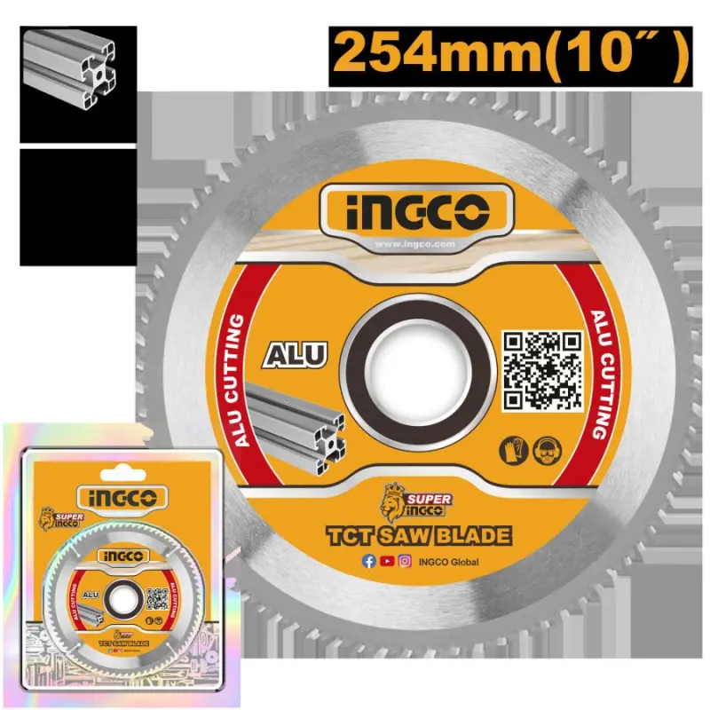 Пильный диск Ingco TCT по алюминию 254мм 100T Модель TSB3254210