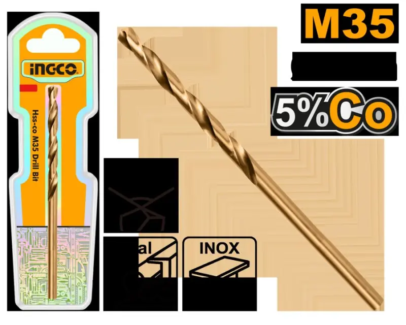 Сверло Ingco HSS-CO 35 5%Co 5.0мм
