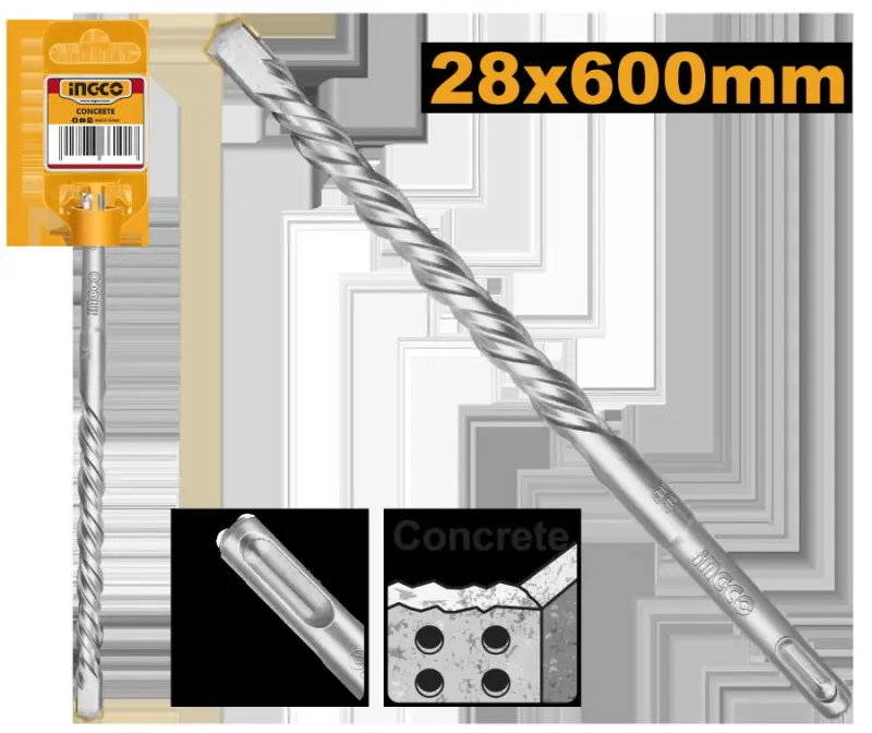 Бур по бетону Ingco 28x600мм DBH1212804