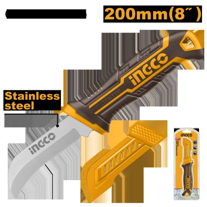 Ingco HPK82001 Профессиональный нож для зачистки кабеля 200мм