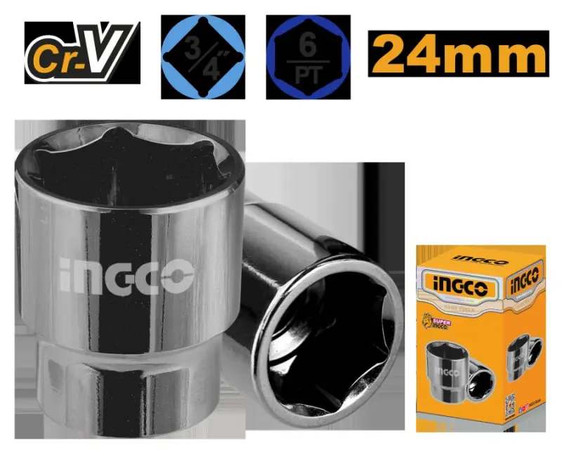 Шестигранная головка Ingco 3/4" 24 мм (модель HHAST34241)