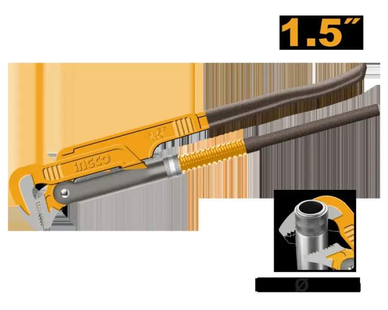 Трубный рычажный ключ Ingco HPW04151 1-1/2r 55мм