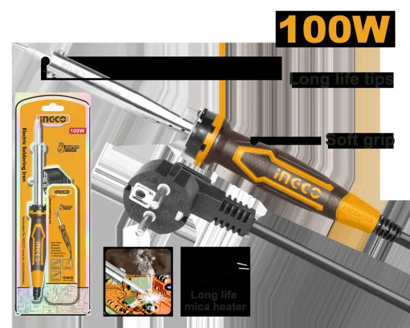 Паяльник Ingco SI00108 100Вт для профессионального применения
