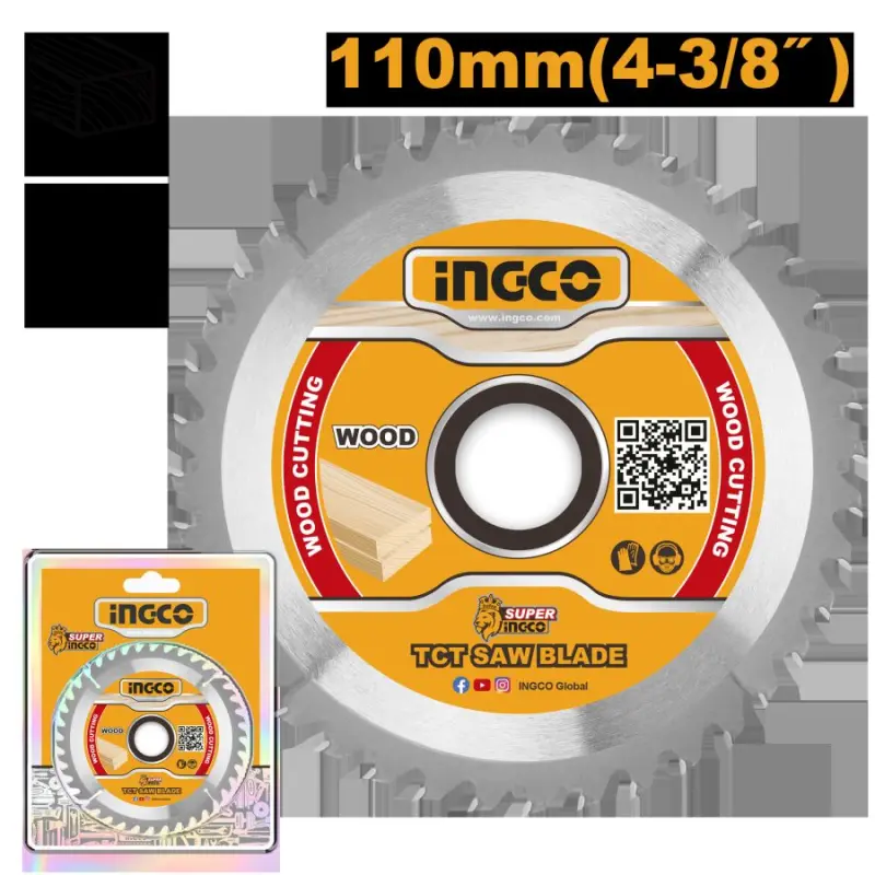 Пильный диск Ingco TCT 110мм 40T для индустриальных работ