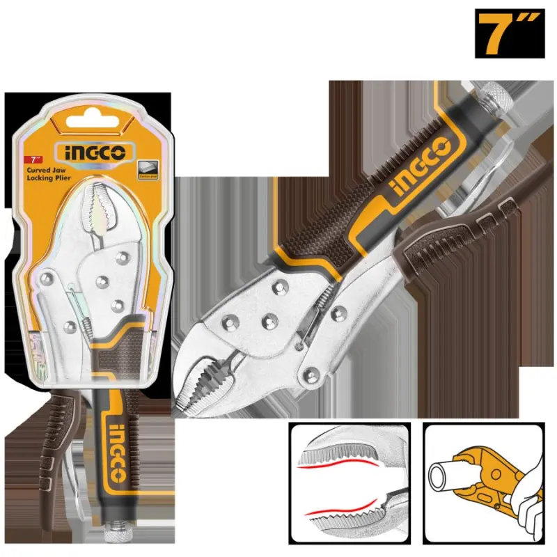 Плоскогубцы с изогнутыми губками Ingco HCJLW0207