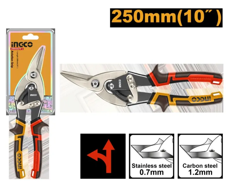 Профессиональные ножницы по металлу Ingco HTSN0110L 250мм