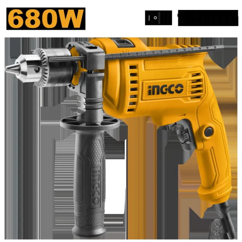 Ingco ID6808 680Вт профессиональная ударная дрель