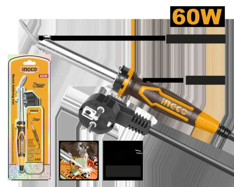 Электрический паяльник Ingco 60Вт SI0368