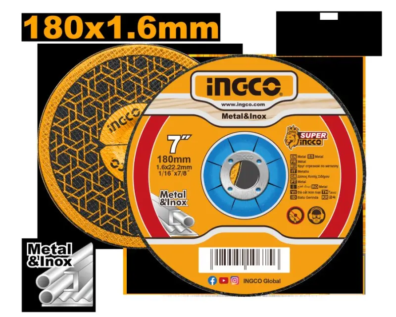 Ingco MCD161802 180x1,6 mm metal kesiji disk