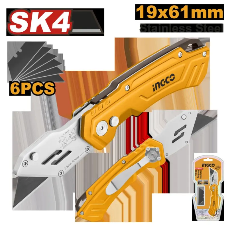 Строительный нож Ingco HUK6288