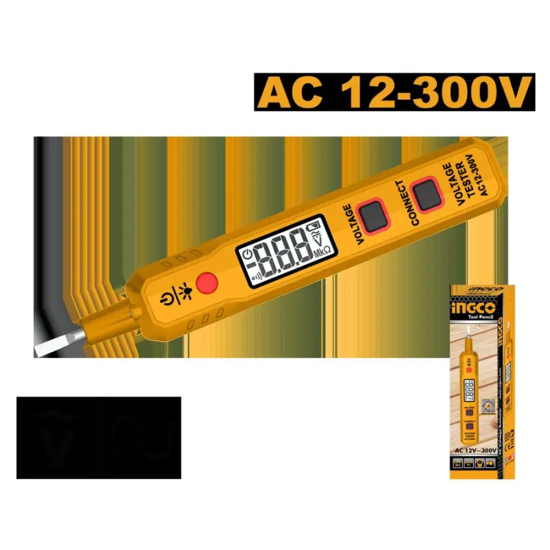 Профессиональный тестер напряжения Ingco HSDT30021 12-300В