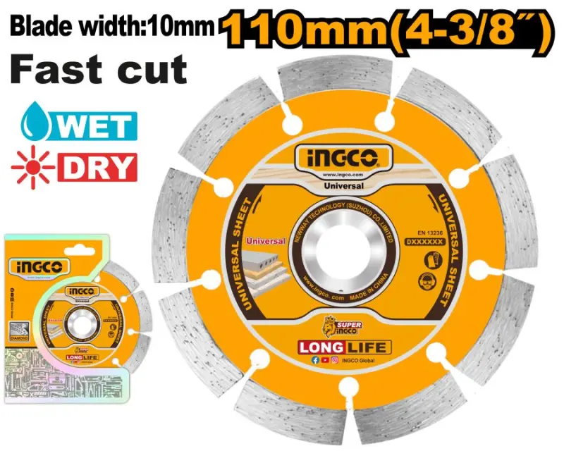INGCO gury göwher disk 110*22,2mm DMD011102 – Takyk kesiş üçin