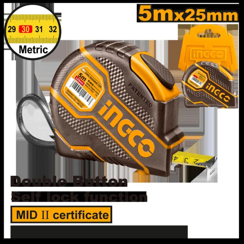 Ingco Метр II 5m x 25mm ölçeg lentalary HSMT08051E