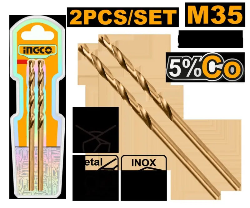 Ingco M35 HSS-CO 35 2.0mm metal buraw 5% kobalt DBT01130201