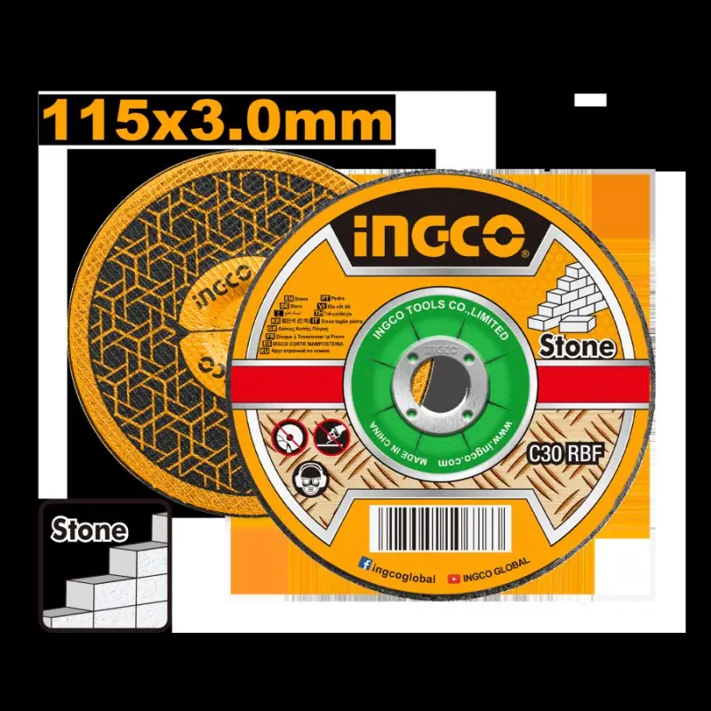 Ingco daş kesýän abraziw disk 115x3,0mm SCD301151