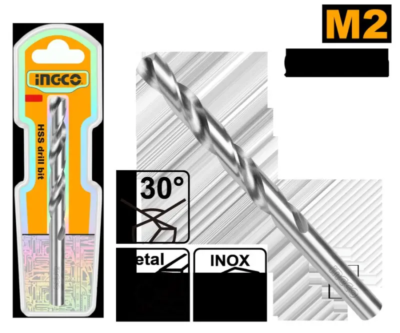 Ingco M2 HSS 4,0 mm burawyk DBT11300401, hünärmenler üçin