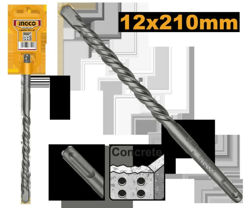 Бур по бетону Ingco SDS Plus 12х210мм DBH1211202