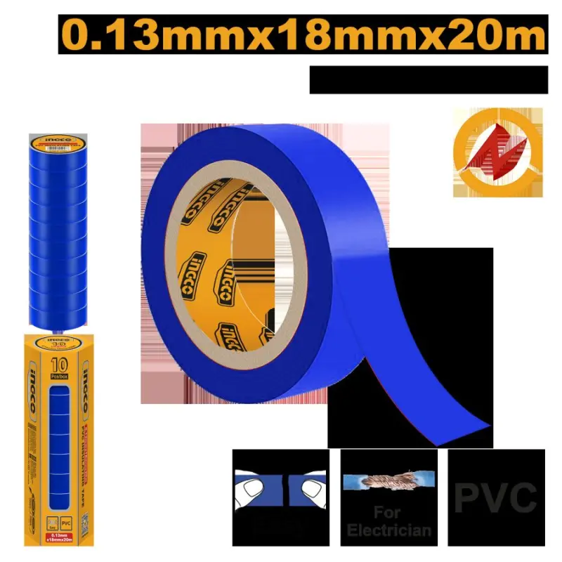 Ingco gök PVC izolýasiýa lentasy 20m x 0,13mm HPET1010