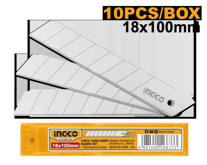 Ingco 10 sany pyçak toplumy HKNSB112 – iş üçin ygtybarly çözgüt