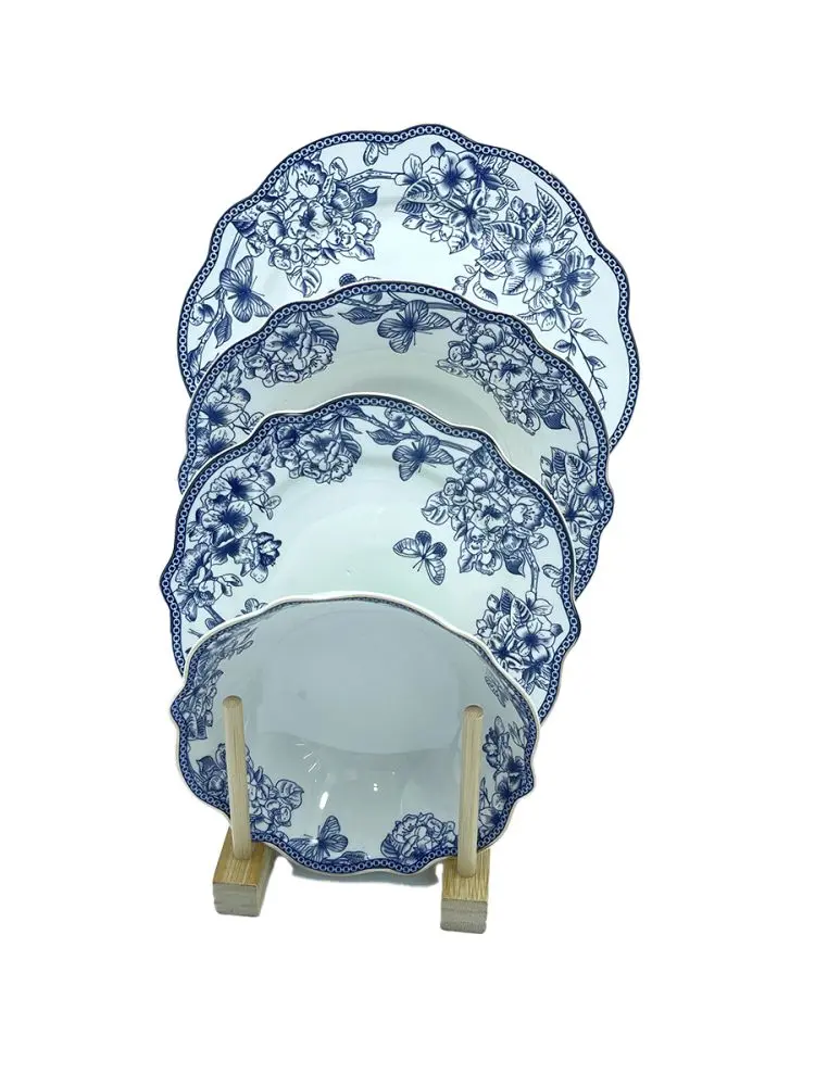 1710 | Dinner Set 24 pcs White Porcelain for 6 Persons
