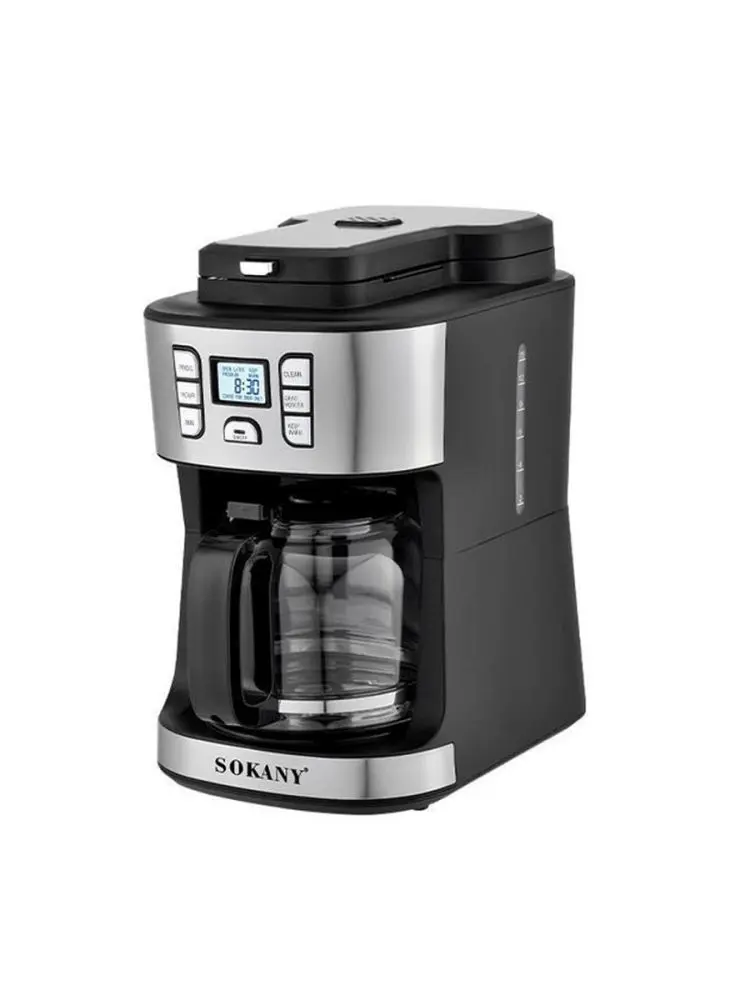 SOKANY SK-506E | Drip Coffee Maker with Grinder 1.8L 950W