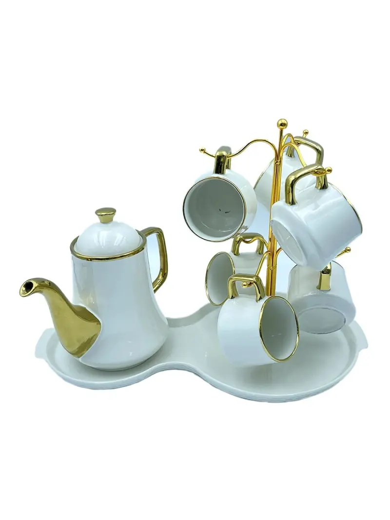 EQ991 EQ991-&65 | Tea Set with Glass Tray 6 Cups