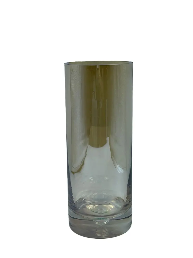 Amber WZ-32 | Glass Flower Vase Amber Finish