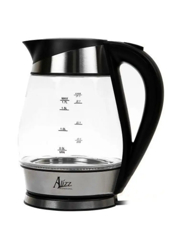 Alizz FK-1703 | Электрочайник стекло 1,7 л 2200 Вт