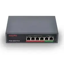 PSE604-EX | 4-портовый PoE-коммутатор 10/100 Мбит/с + 2 uplink, 65 Вт
