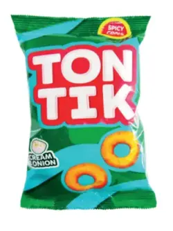 TONTIK 4834000095010 | Кукурузные палочки Сметана и лук 25г 24 шт.