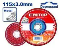 Emtop EACD301151 | Диск отрезной по металлу 115x3.0мм