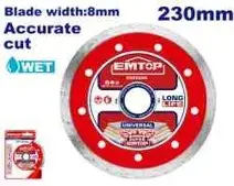Emtop EDDC022302 | Concrete Flat Disc 230x22.2mm 8mm