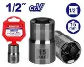 Emtop ESCT12151 | 1/2 Inch Socket 15mm Chrome Vanadium