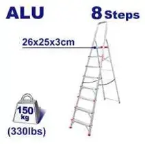 Emtop ELAD1081 | Alýumin Merdiwan 2x8 Basgançak