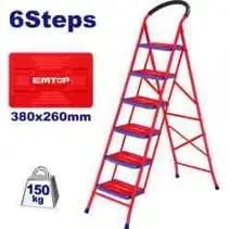 Emtop ESLR1061 | Ladder 6-Step 170cm Steel Red